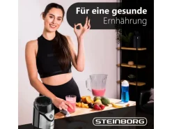 Steinborg SB-7030 Standmixer mit To-Go Becher Glaskrug BPA-Frei 500 Watt