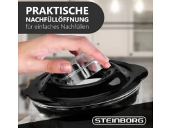 Steinborg SB-7030 Standmixer mit To-Go Becher Glaskrug BPA-Frei 500 Watt