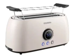 Steinborg SB-2214 XXL 4 Scheiben Toaster Digitales Display 1500 Watt Beige
