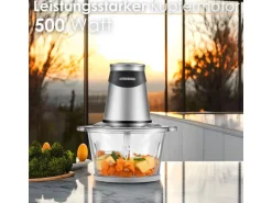 Steinborg SB-2640 Zerkleinerer mit Glasbehälter Elektrisch 1,8L 500 Watt