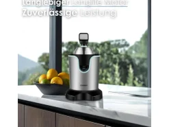 Steinborg SB-7051 Zitruspresse Saftpresse Edelstahlgehäuse 800 Watt