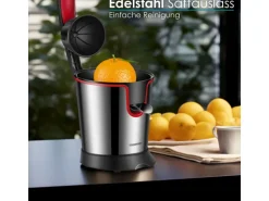 Steinborg SB-7050 Zitruspresse Saftpresse Edelstahlgehäuse 300 Watt