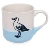 Steingut-Becher Möwe Ø 9 cm Hell-/Dunkelblau