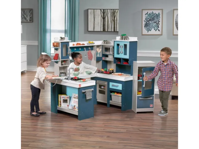 Step2 Spielküche Grand Walk In Wood Kitchen