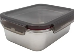 Steuber Edelstahldose mit PP-Deckel Rechteckig 1.300 ml