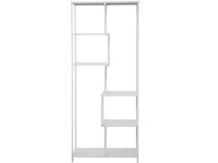 Svita Kela Metallregal 6 Ebenen Küchenregal Badregal Industrial Style Weiß