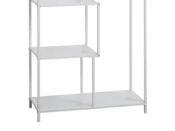 Svita Kela Metallregal 6 Ebenen Küchenregal Badregal Industrial Style Weiß