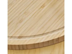 Svita Luigi 2er Bambustablett Schneidebrett Küchenbrett Servierplatte Saftrille