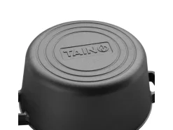 Taino Double Dutch Oven 6L Gusseisen Deckel Allzweck-Kochtopf Schmortopf Dopf
