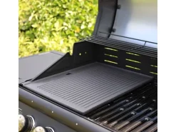 Taino Grillplatte Zubehör Wendeplatte Gusseisen Pizzaplatte Gasgrill