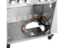 Taino Platinum Yamara 4+2 Gasgrill Set mit Haube Edelstahl 4 Brenner Sear-Burner Backburner