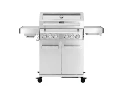 Taino Platinum Yamara 4+2 Gasgrill Set mit Haube Edelstahl 4 Brenner Sear-Burner Backburner