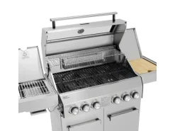 Taino Platinum Yamara 4+2 Gasgrill Set mit Haube Edelstahl 4 Brenner Sear-Burner Backburner