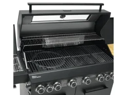 Taino Platinum Yamara Dark 6+2 Gasgrill Set Mit Haube Stahl 6 Brenner Sear-Burner Backburner