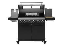 Taino Platinum Yamara Dark 6+2 Gasgrill Set Mit Haube Stahl 6 Brenner Sear-Burner Backburner