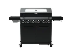 Taino Platinum Yamara Dark 6+2 Gasgrill Set Mit Haube Stahl 6 Brenner Sear-Burner Backburner