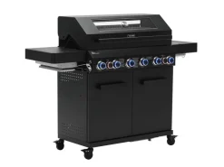 Taino Platinum Yamara Dark 6+2 Gasgrill Stahl 6 Brenner Sear-Burner Backburner