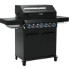 Taino Platinum Yamara Dark 4+2 Gasgrill Stahl 4 Brenner Sear-Burner Backburner