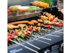 Taino Platinum Yamara Dark 4+2 Gasgrill Stahl 4 Brenner Sear-Burner Backburner