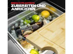 Taino Platinum Yamara Dark 4+2 Gasgrill Stahl 4 Brenner Sear-Burner Backburner