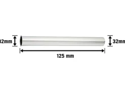 Tauchrohr Ø 32 mm x 300 mm Verchromt