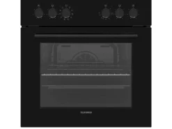 Telefunken Einbauherd-Set Backofen mit Grill und Umluft 65 Liter Vap-Clean ECH65A-B2
