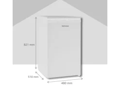 Telefunken Gefrierschrank 63L Nutzinhalt Tiefkühlschrank 4Sterne Höhe 82,1cm Breite 48cm CF-34-101-W