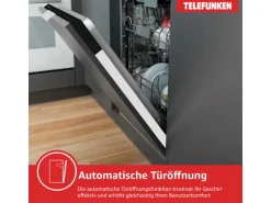 Telefunken Geschirrspüler vollintegriert Einbauspülmaschine 60 cm 12 Maßgedecke 9 Programme AquaStop G-EV-6014-C