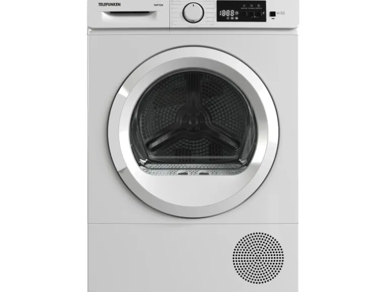 Telefunken Wärmepumpentrockner 7 kg Trockner Frontlader Wäschetrockner Knitterschutz Startzeitvorwahl Leise TWP7EW
