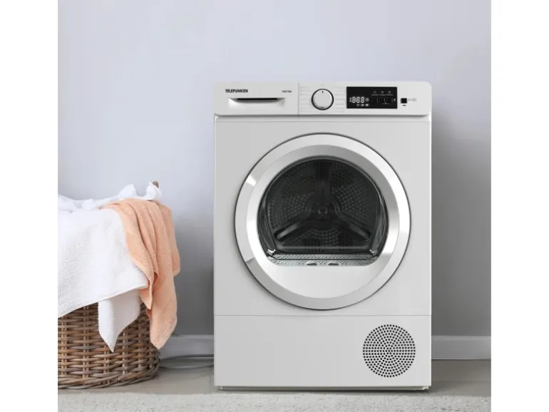 Telefunken Wärmepumpentrockner 7 kg Trockner Frontlader Wäschetrockner Knitterschutz Startzeitvorwahl Leise TWP7EW