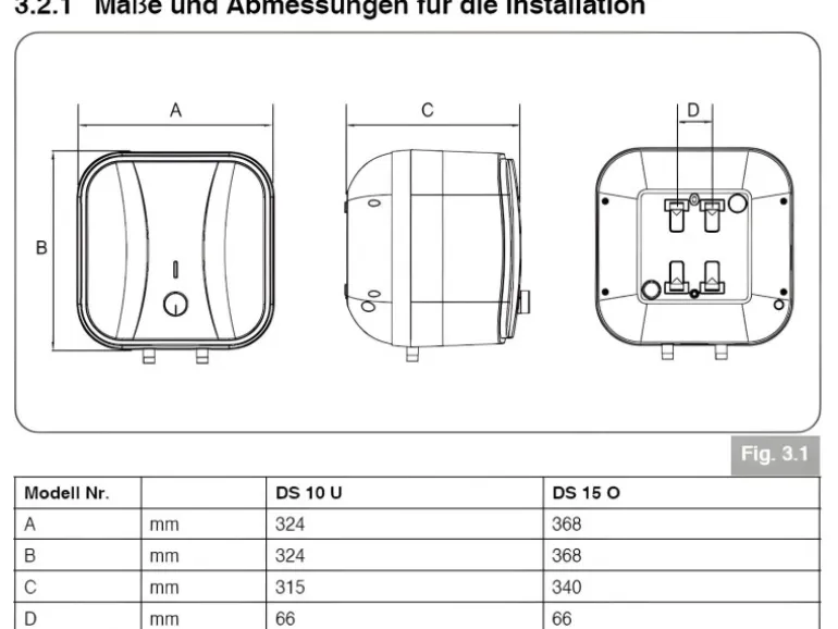 Thermoflow Untertischspeicher druckfest 5 Liter DS5U