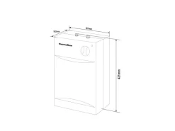 Thermoflow Untertischspeicher UT5SETOVALIS mit Niederdruckarmatur 5 Liter