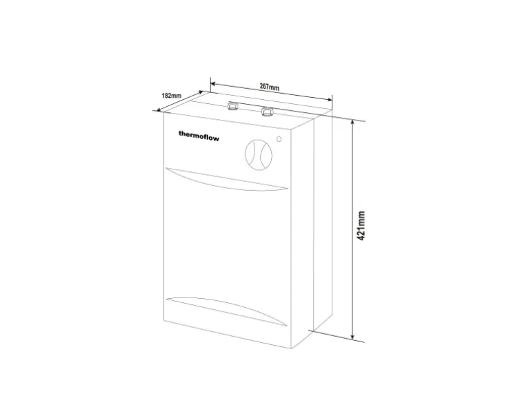 Thermoflow Untertischspeicher UT5SETOVALIS mit Niederdruckarmatur 5 Liter