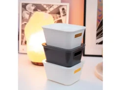 Tontarelli Organizer-Box Bella L 11,2 cm x 17,9 cm x 13,9 cm Weiß