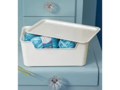 Tontarelli Organizer-Box Bella XL 11,2 cm x 28 cm x 17,9 cm Weiß