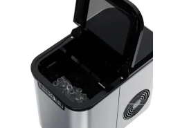 TroniTechnik Eiswürfelmaschine Ice Maker Eiswürfelbereiter Silber Edelstahl