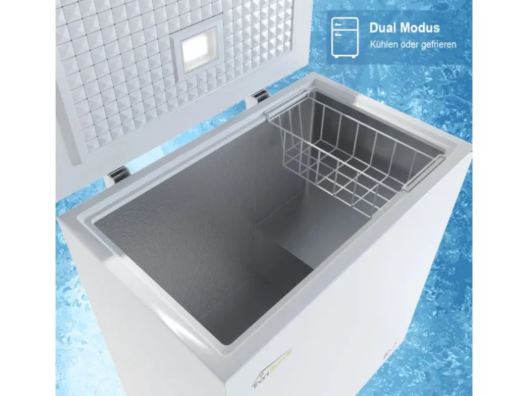 Tronitechnik Gefriertruhe Kühltruhe Borgar Pro Mit 2In1 Gefrier- Und Kühlfunktion | 210 Liter 223Kwh/Jahr | Led-Licht