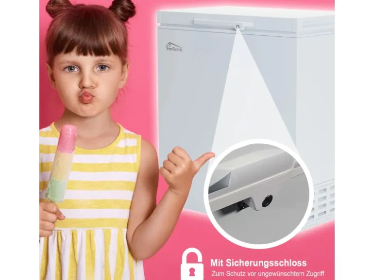 Tronitechnik Gefriertruhe Kühltruhe Borgar Pro Mit 2In1 Gefrier- Und Kühlfunktion | 160 Liter 184Kwh/Jahr Led Griff