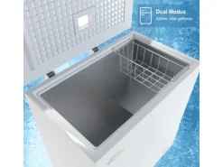 Tronitechnik Gefriertruhe Kühltruhe Borgar Pro Mit 2In1 Gefrier- Und Kühlfunktion | 160 Liter 184Kwh/Jahr Led Griff