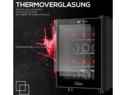 TroniTechnik Weinkühlschrank Bordeaux Getränkekühlschrank 31 Liter 12 Flaschen
