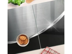 Tulup Herdabdeckplatte SET aus 2 Stück 40x52 cm Glas-Servierbrett Küchenutensilien Schutzplatte Spritzschutz Textur
