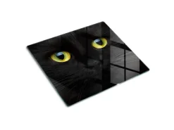 Tulup Herdabdeckplatte 60x52 cm Schneidebrett aus Glas Schutzplatte Küchenutensilien Spritzschutz Abdeckung Katzenaugen