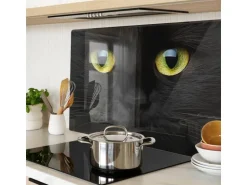 Tulup Herdabdeckplatte 80x52 cm Glas-Servierbrett Küchenutensilien Schutzplatte Spritzschutz Abdeckung Katzenaugen