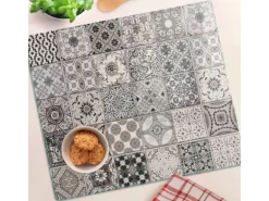 Tulup Herdabdeckplatte 60x52 cm Schneidebrett Glas Schutzplatte Küchenutensilien Spritzschutz Abdeckung Keramikfliesen