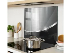 Tulup Herdabdeckplatte 60x52 cm Glas-Servierbrett Küchenutensilien Schutzplatte Spritzschutz Abdeckung Textur