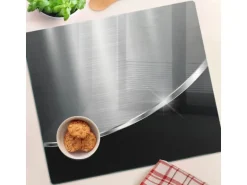 Tulup Herdabdeckplatte 60x52 cm Glas-Servierbrett Küchenutensilien Schutzplatte Spritzschutz Abdeckung Textur