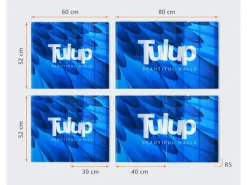 Tulup Herdabdeckplatte 60x52 cm Glas-Servierbrett Küchenutensilien Schutzplatte Spritzschutz Abdeckung Textur