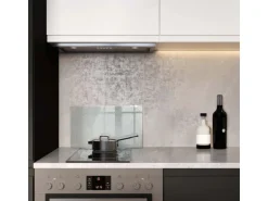 Tulup Schneidebrett Rutschfestes Schneidebrett Glas 52x30 cm Rechteckiges Schneidebrett Durchsichtiges Schneidebrett