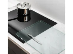 Tulup Schneidebrett Transparente Schneidebrett 52x40 cm Rechteckiges Schneidebrett Rutschfestes Schneidebrett Glas