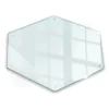 Tulup Schneidebrett Transparente Schneidebrett 40x34 cm Sechseckiges Schneidebrett Küchen Schneidebrett Glas